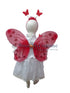 BookMyCostume Fairy Angel with Red Wings Girls Kids Fancy Dress Costume